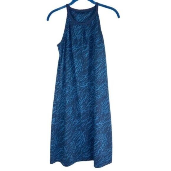 Patagonia Blue Halter Tall Pines Dress - Picture 1 of 5
